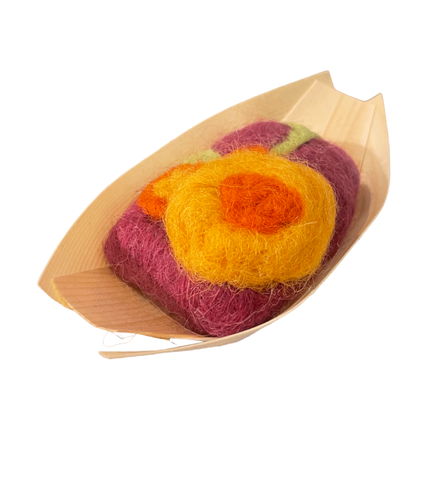 Handmade Flower Scented Soap Wrapped in a Felted Wool by Noami Handmade Flower Scented Soap Wrapped in a Felted Wool by Noami